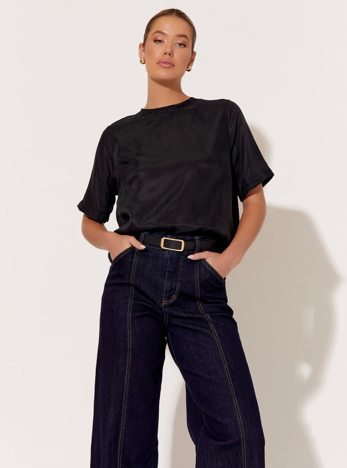 Cupro Top - Black