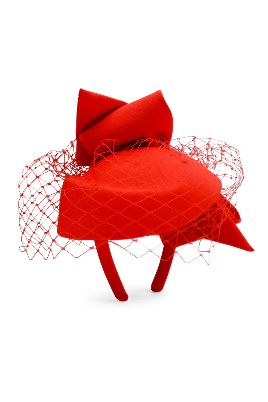 Alina Fascinator - Red