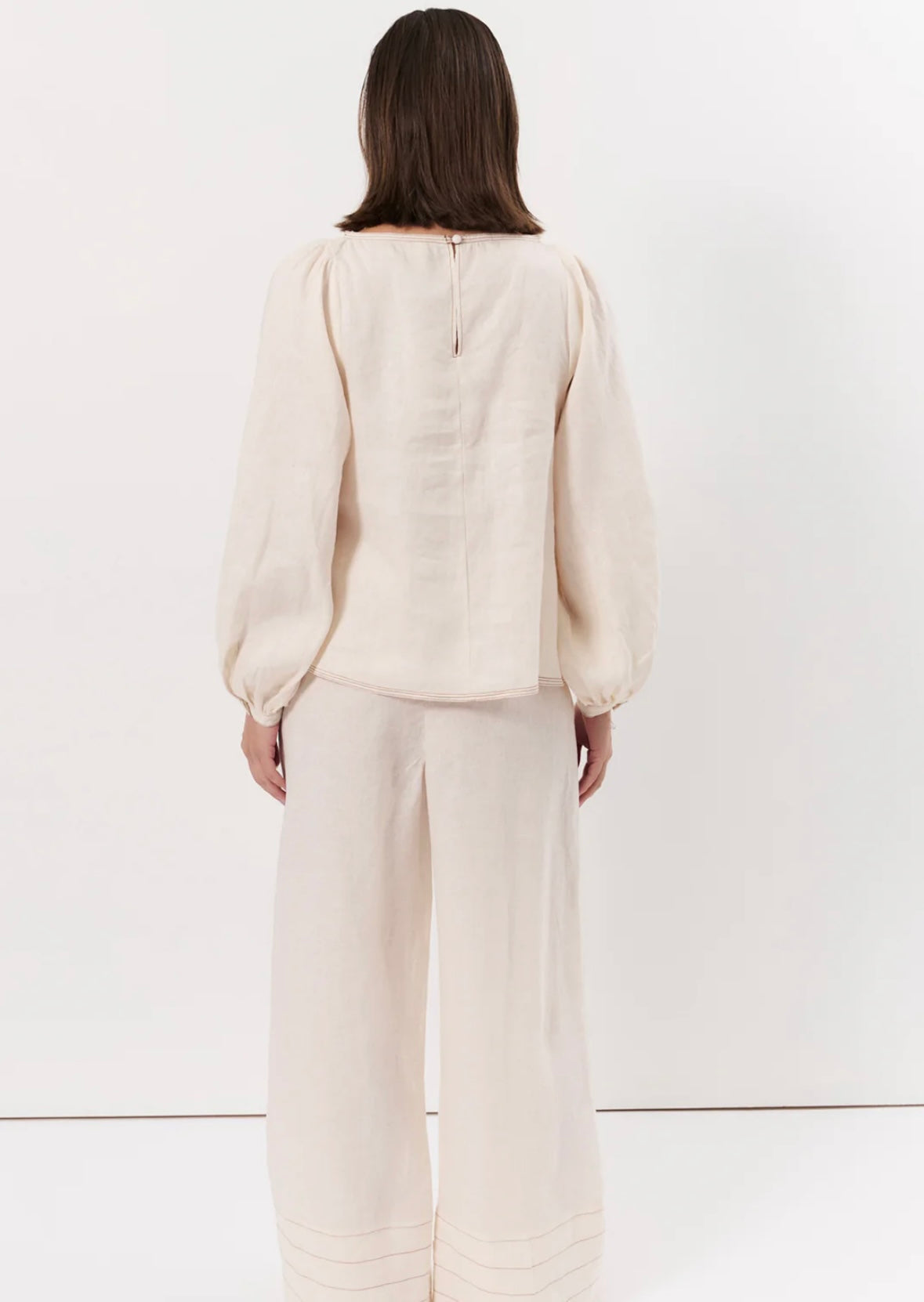 Champagne Linen Top