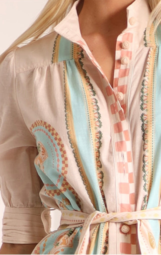 Acacia Shirt Dress - Creamy