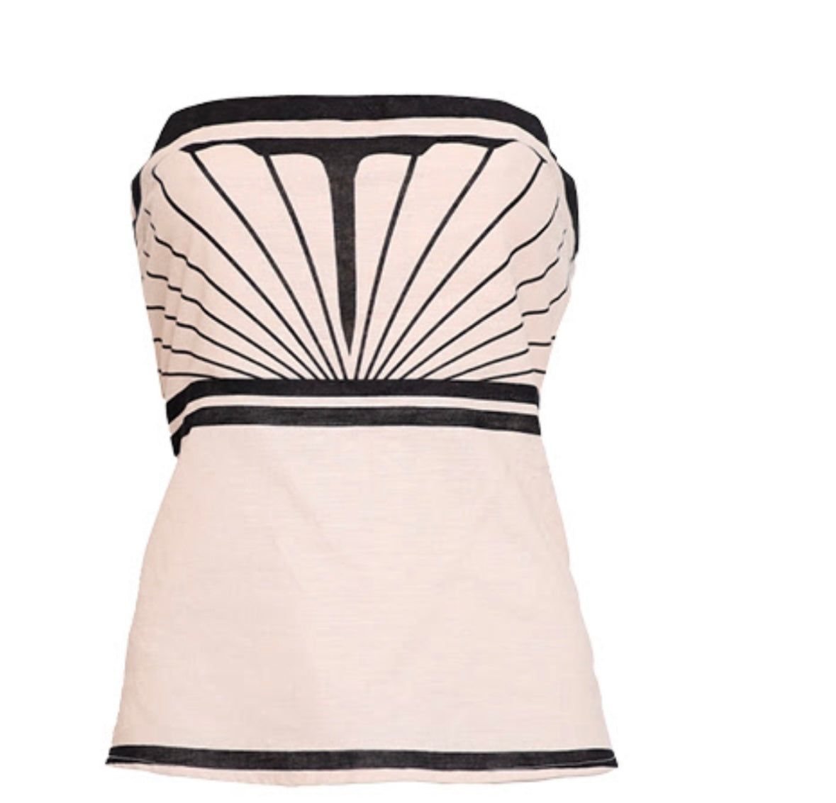 Shell Strapless Top