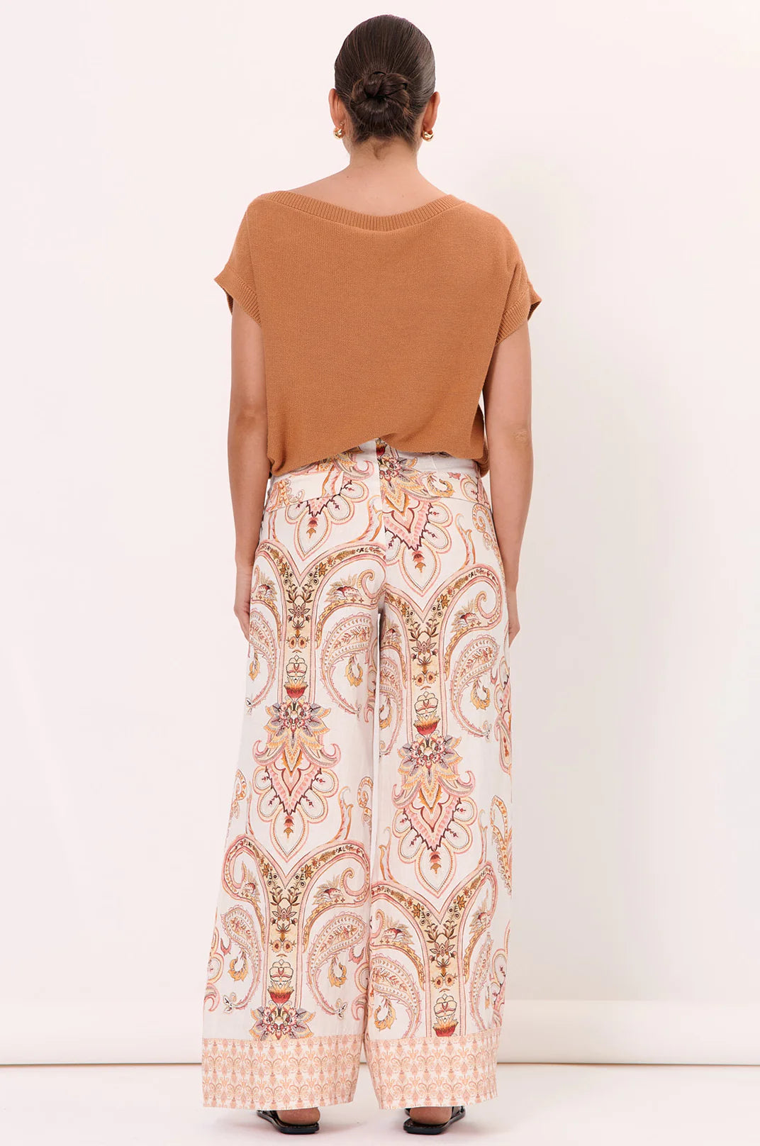 Printed Linen Pants