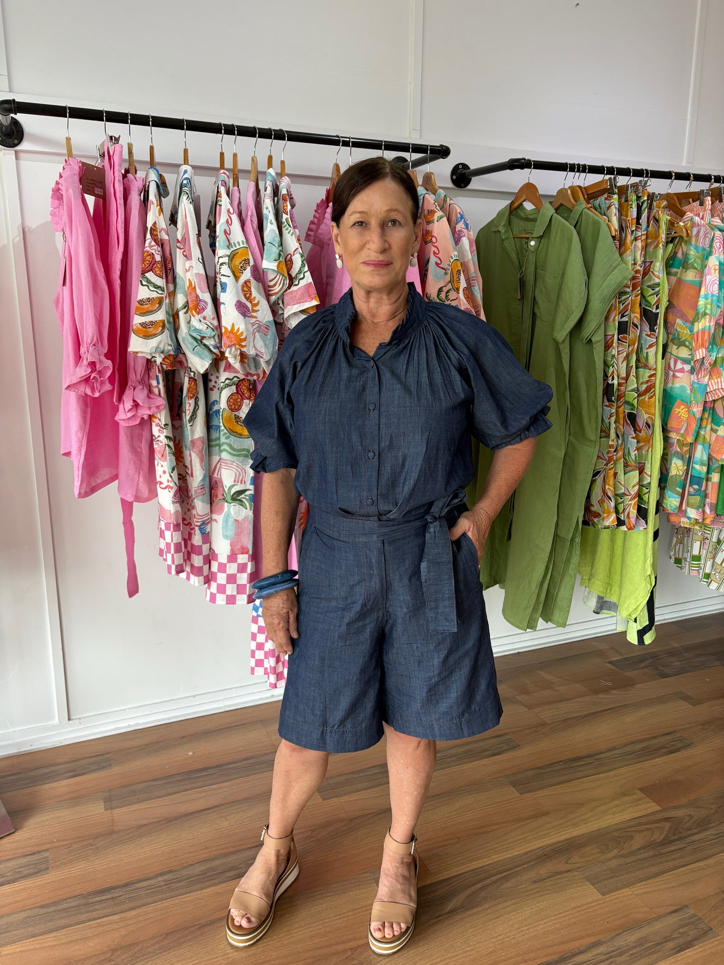 Classic Linen Shorts - Chambray