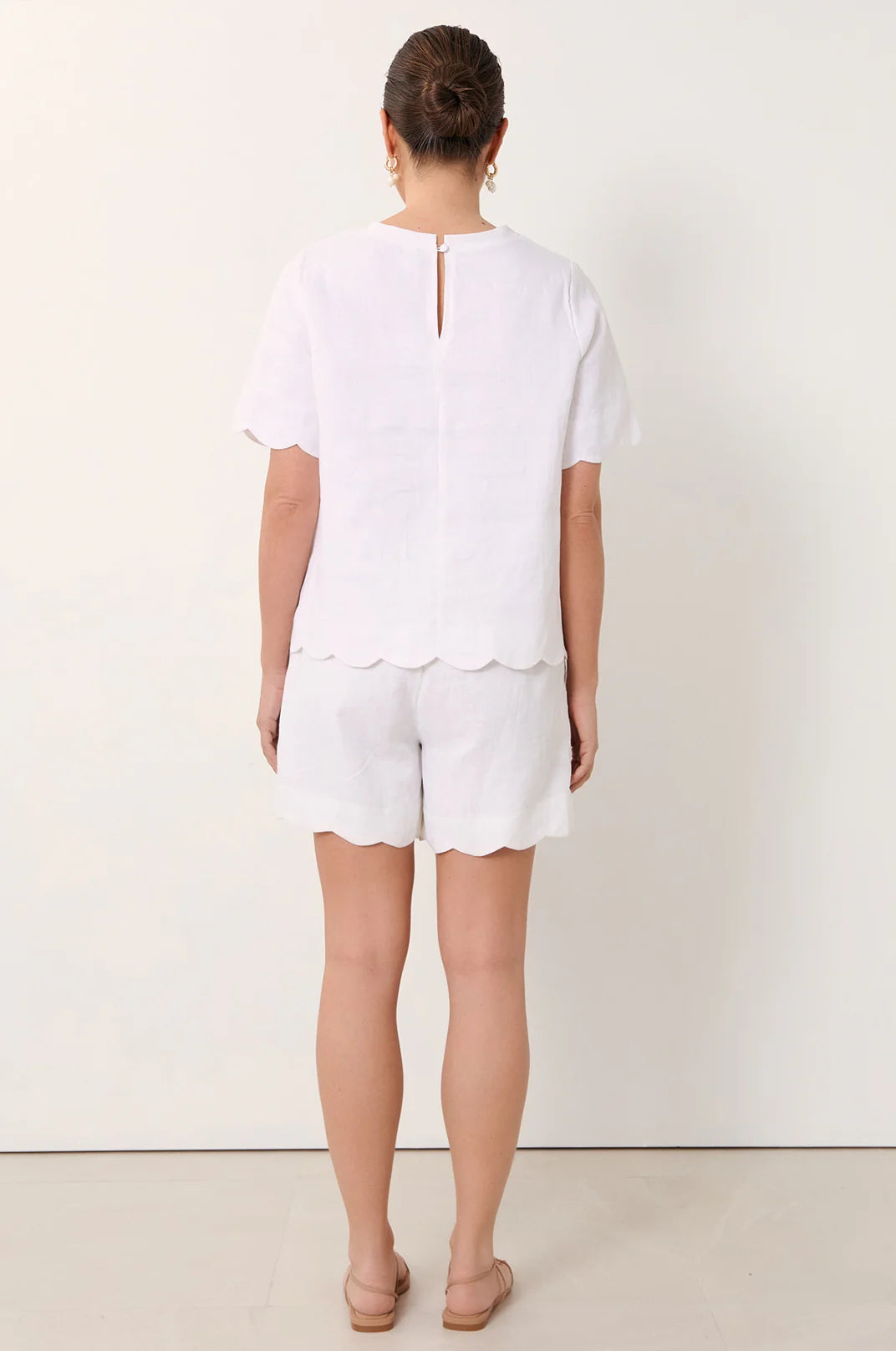 Scalloped Hem Top