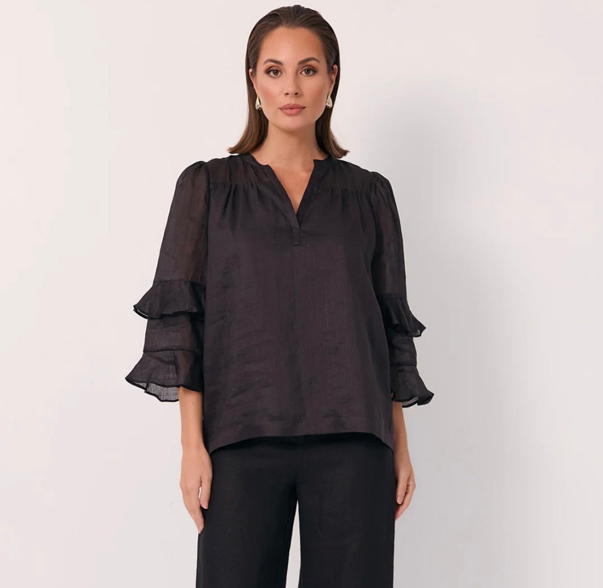 Ramie Frill Top