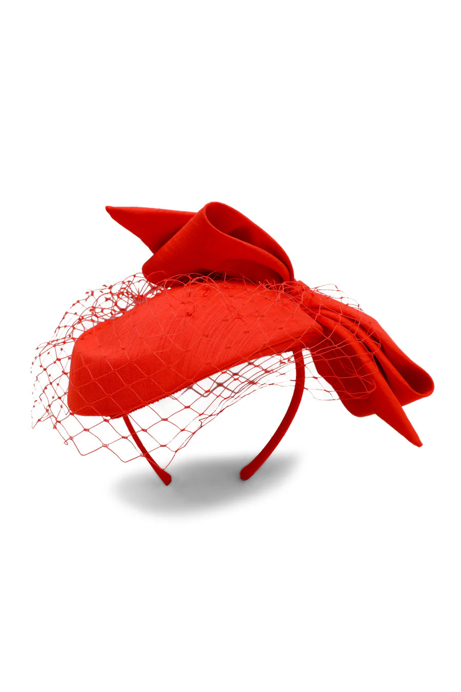 Alina Fascinator - Red
