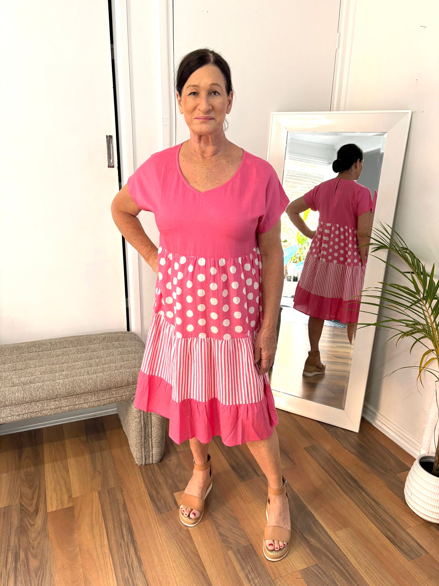 Spot Dress - Pink