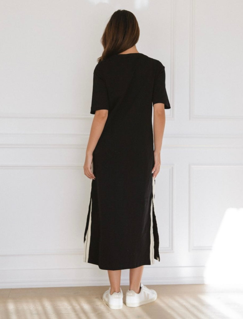 Side Stripe Maxi Dress