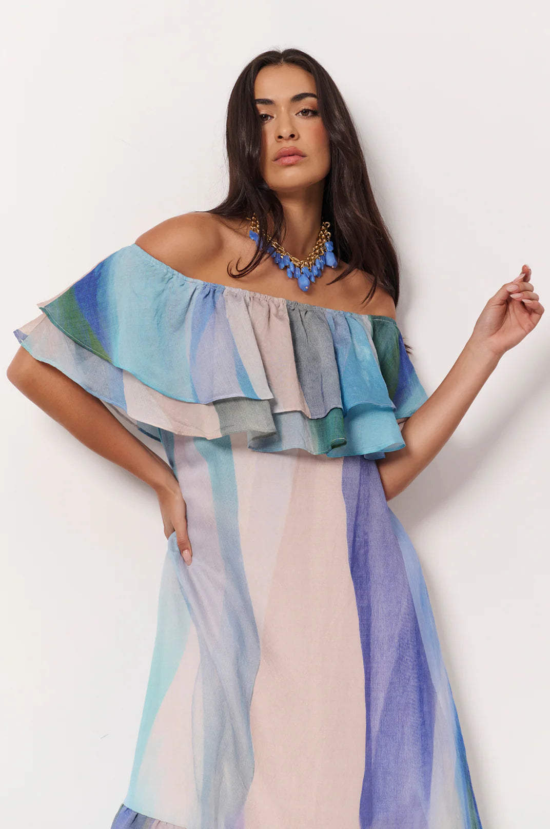 Kalani Frill Maxi Dress