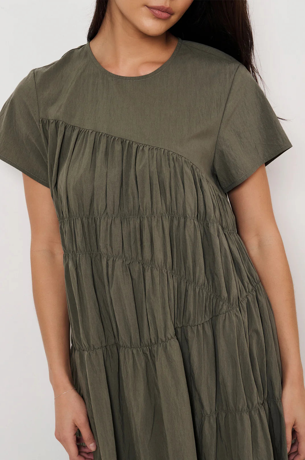 Khaki Midi Dress