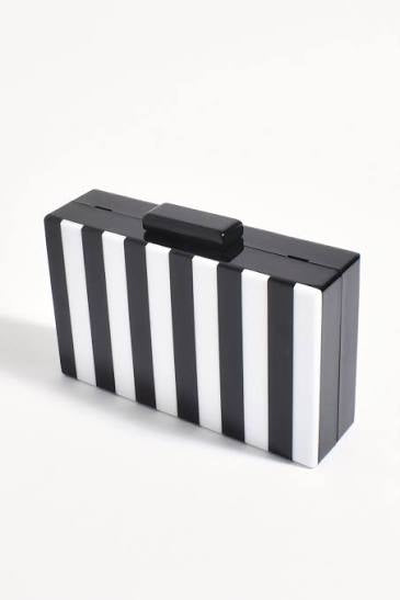 Stripe Resin Clutch