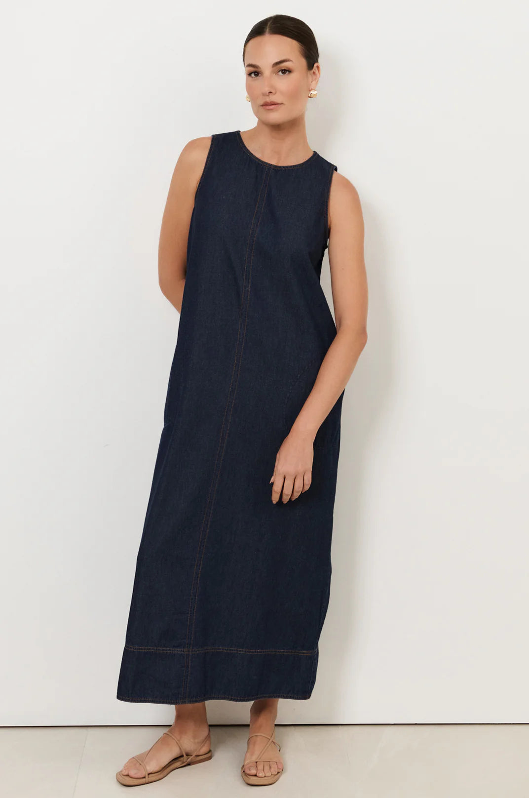 Lottie Light Weight Denim Midi Dress