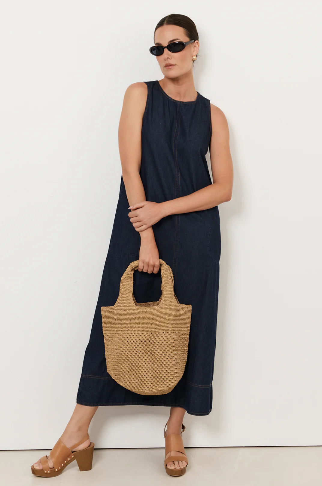 Lottie Light Weight Denim Midi Dress