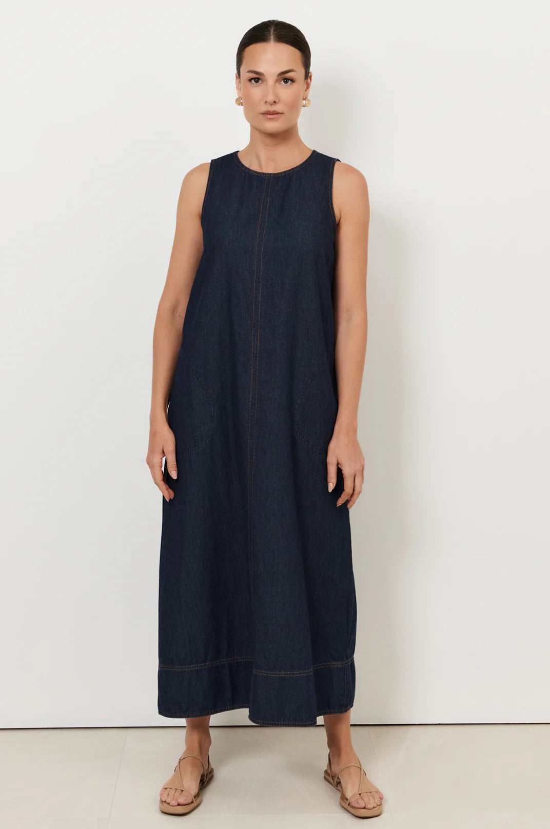 Lottie Light Weight Denim Midi Dress