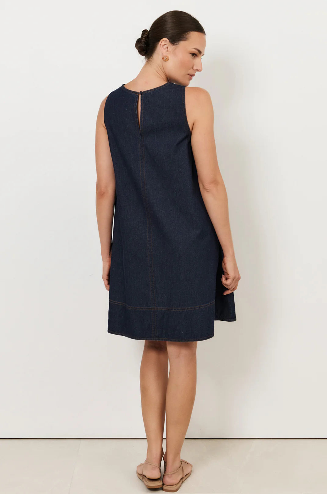 Dillon A-Line Lightweight Denim Dress
