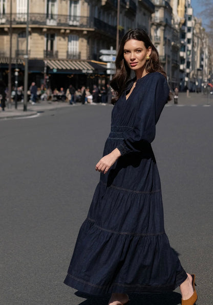 Long Sleeve Denim Dress