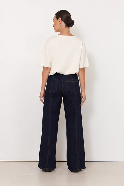 Brody Wide Leg Jeans - Dark