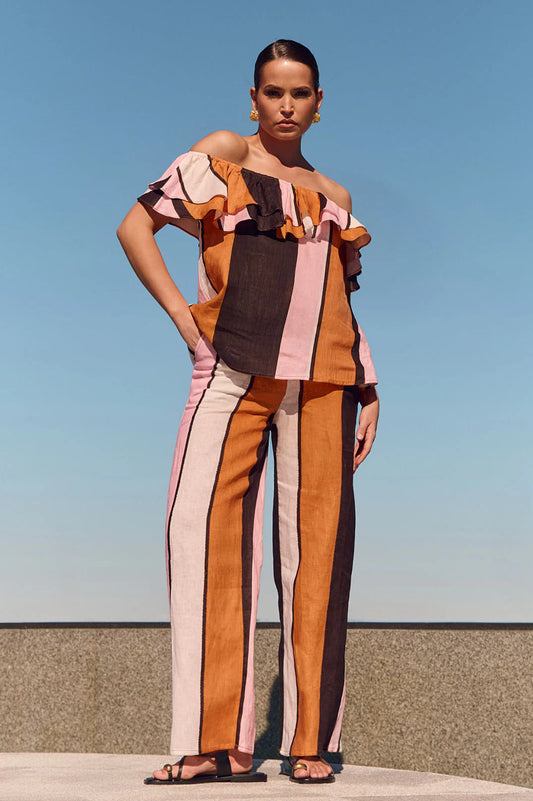 Stripe Linen Pants