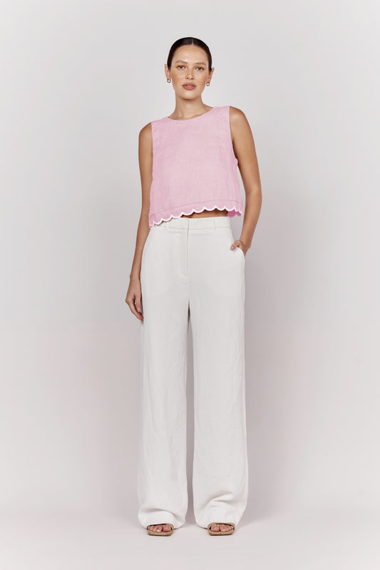 Scallop Top - Pink