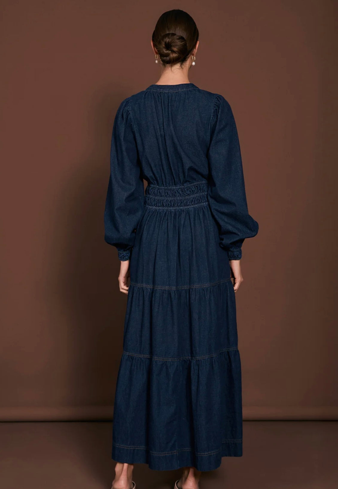 Long Sleeve Denim Dress