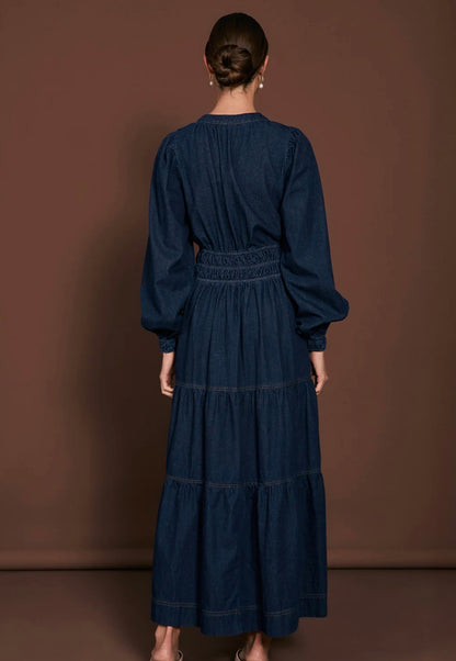 Long Sleeve Denim Dress