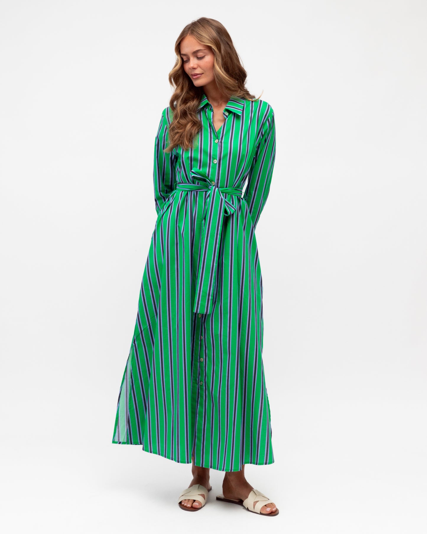 Stripe Shirt Dress