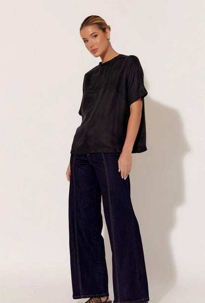 Cupro Top - Black