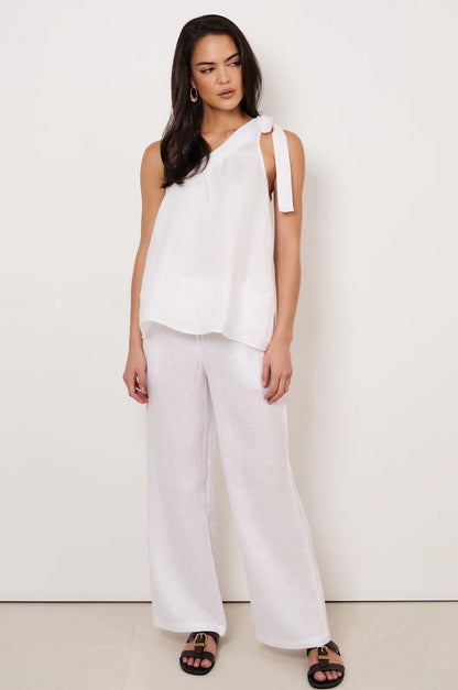 White Linen Pants