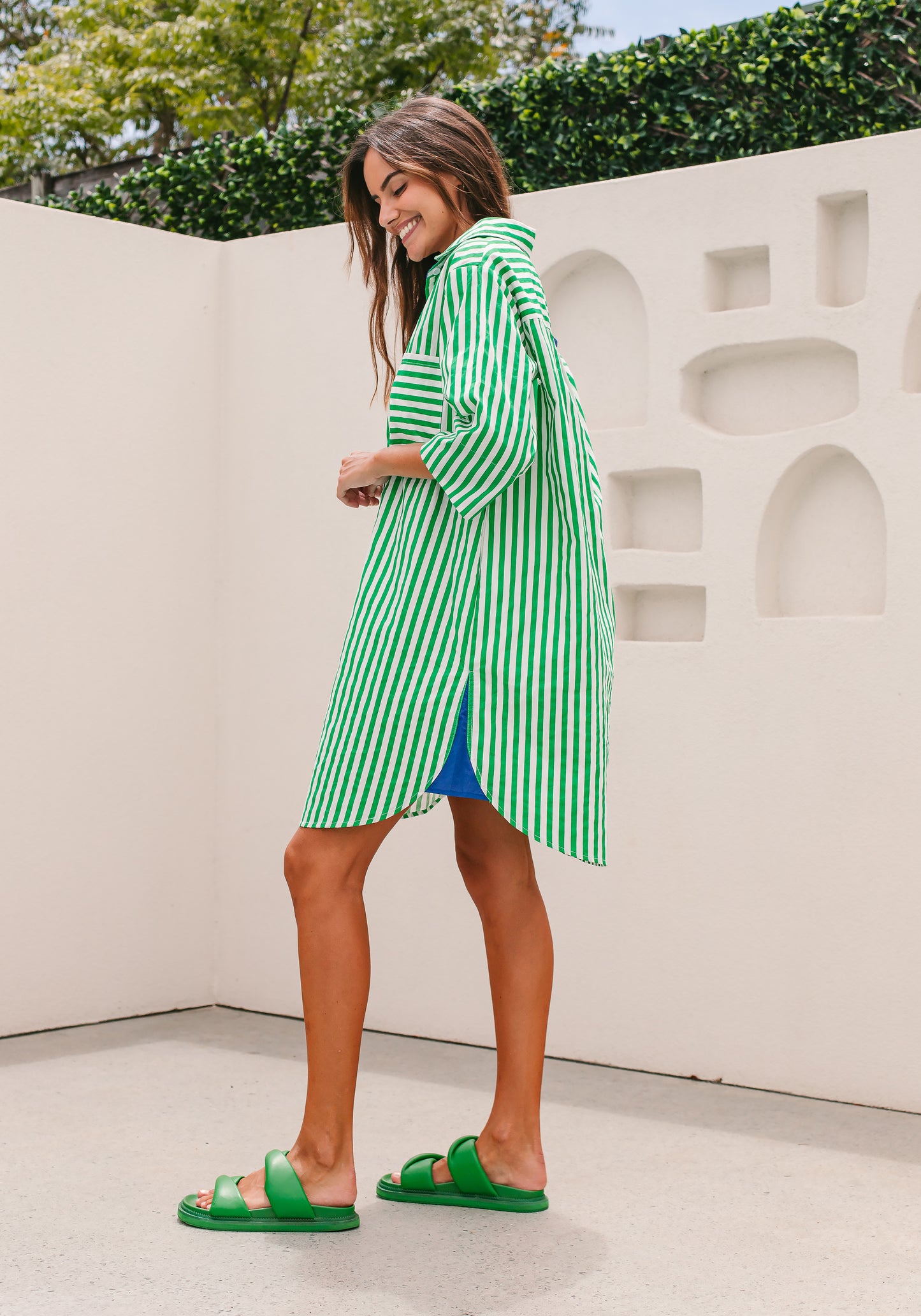 Green Stripe Dress