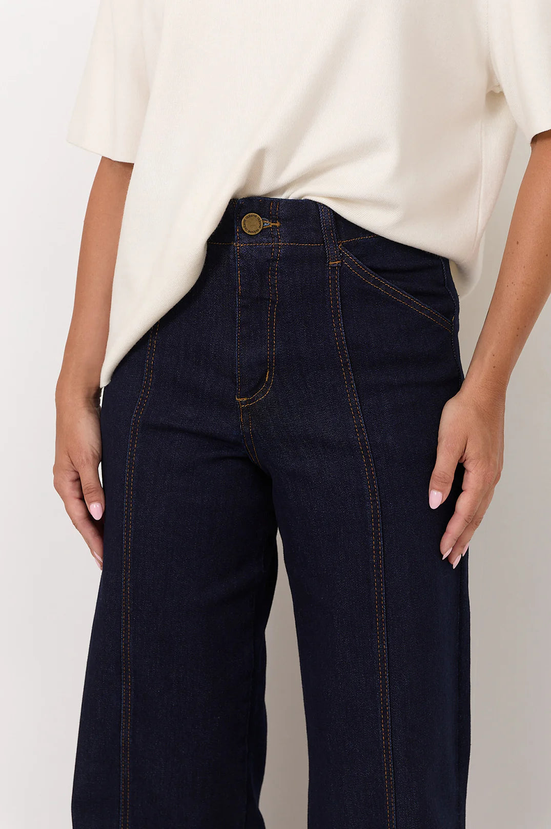 Brody Wide Leg Jeans - Dark