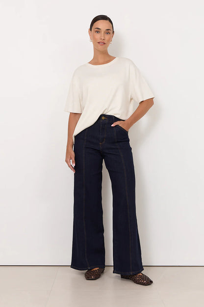Brody Wide Leg Jeans - Dark