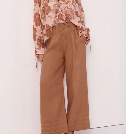 Tan Linen Pants