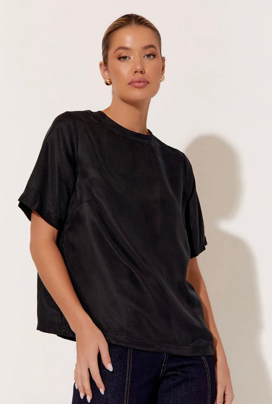 Cupro Top - Black