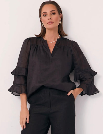 Ramie Frill Top