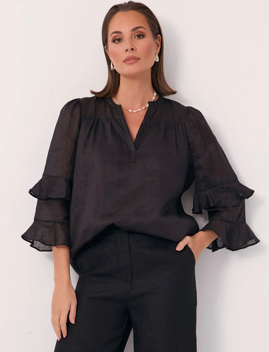 Ramie Frill Top