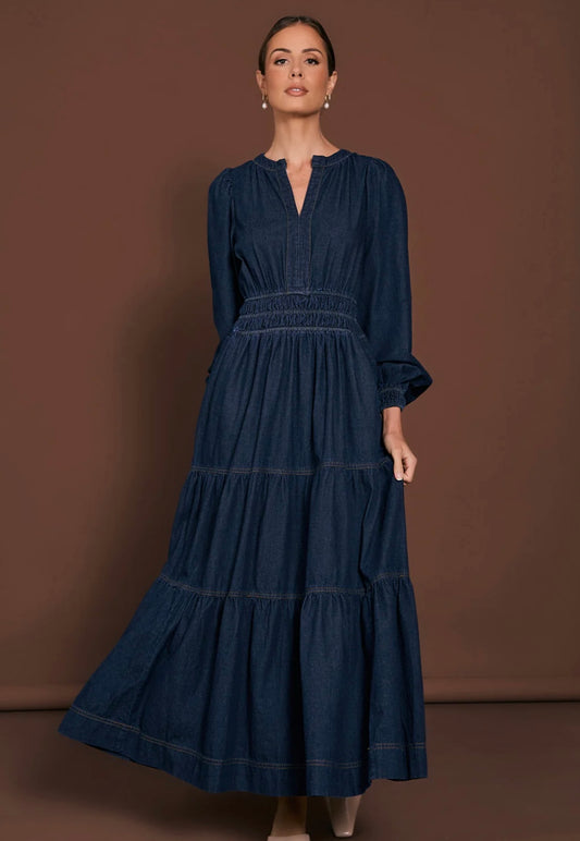 Long Sleeve Denim Dress