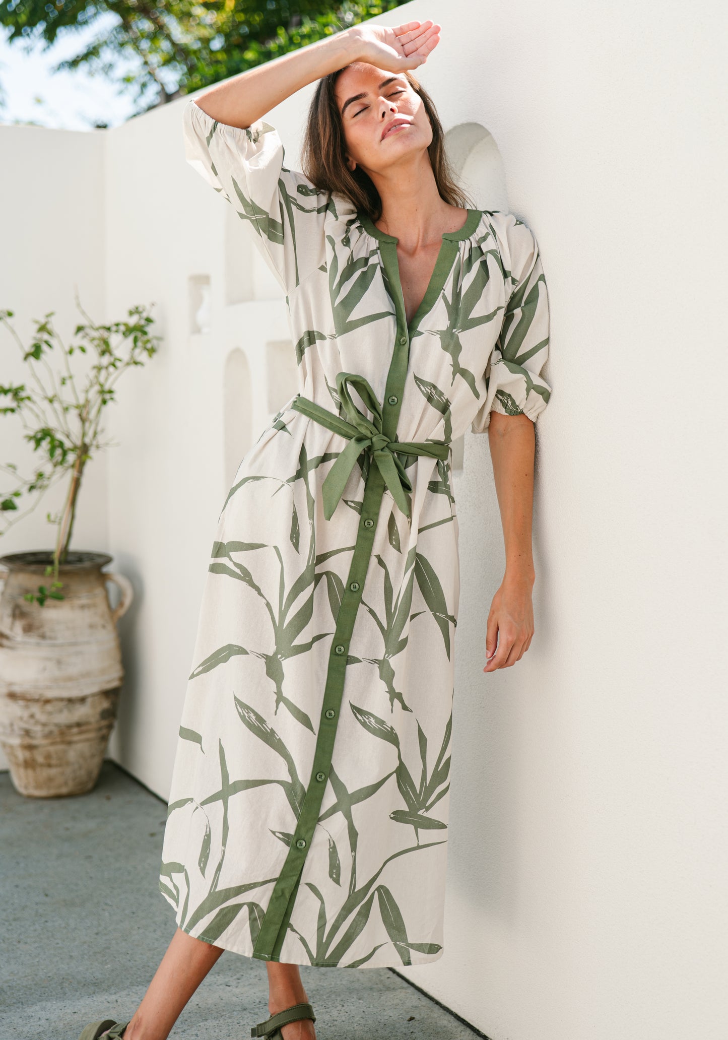 Botanical Print Dress
