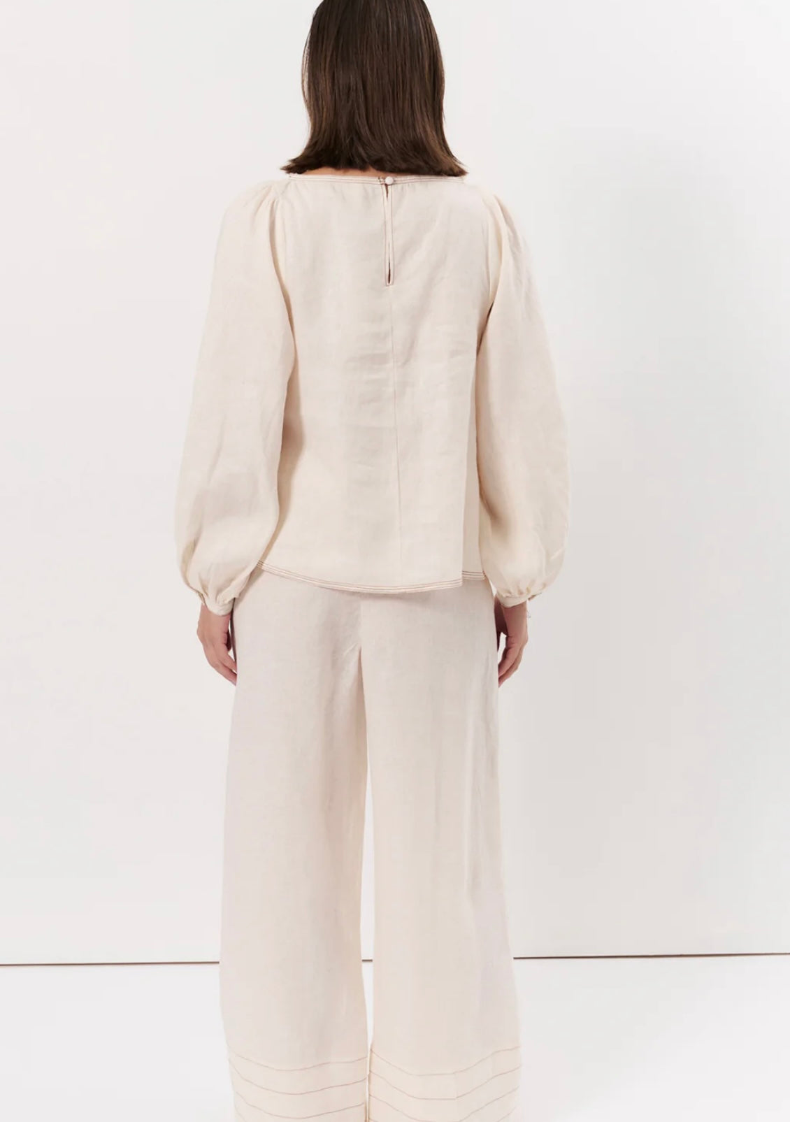 Champagne Linen Pants