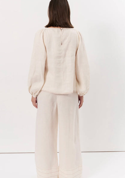 Champagne Linen Pants