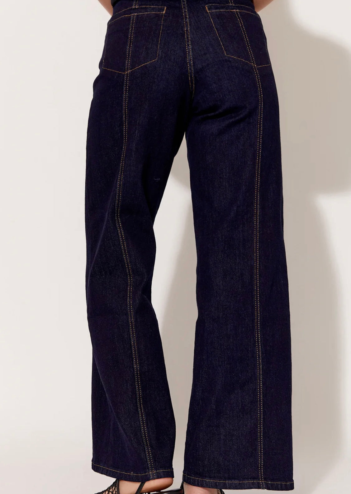 Wide Leg Dark Jeans