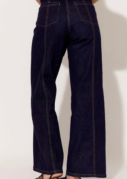 Wide Leg Dark Jeans