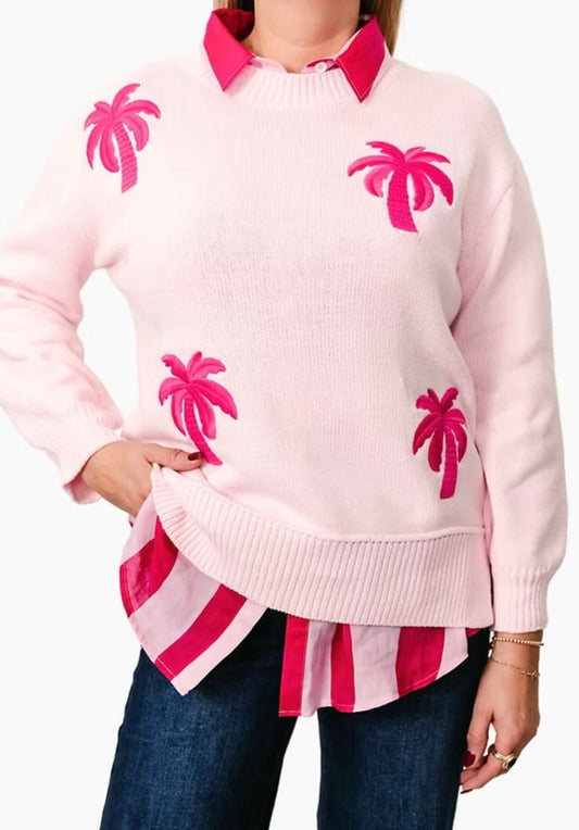 Palm Knit - Pink