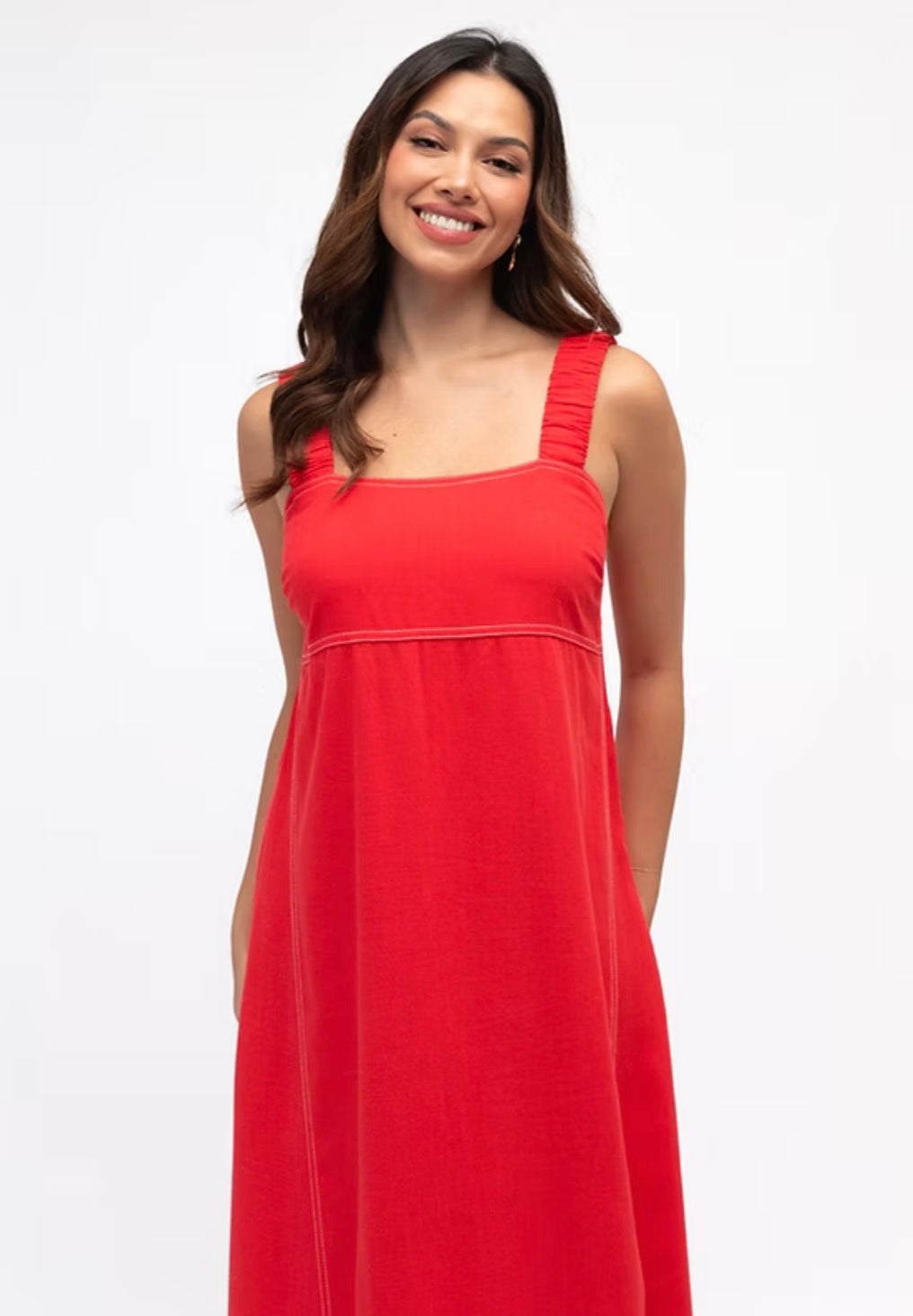 Red Midi Dress