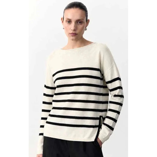 Bobbie Top - Milk/Black