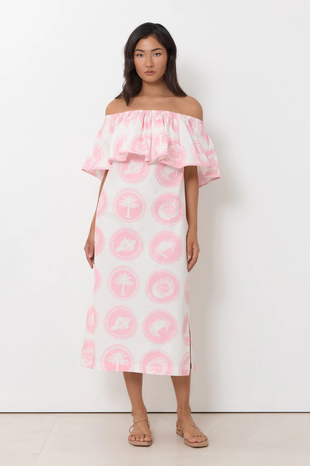 Whitehaven Midi Dress Pink