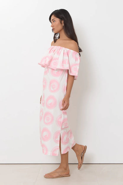 Whitehaven Midi Dress Pink