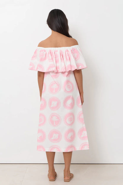 Whitehaven Midi Dress Pink
