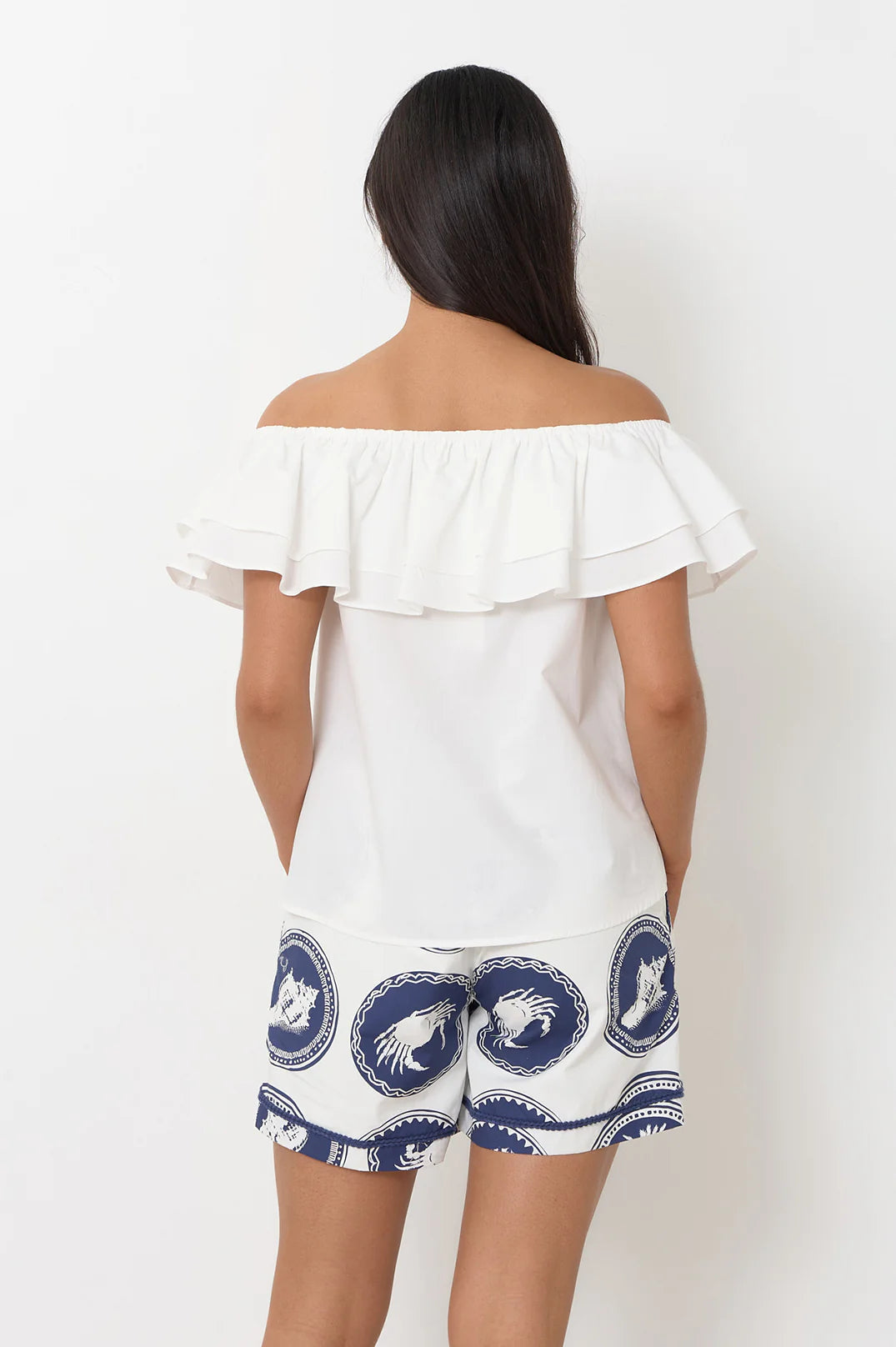 Poplin Frill Top