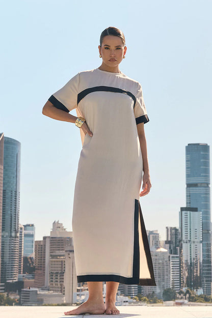 Stone Tencel Dress