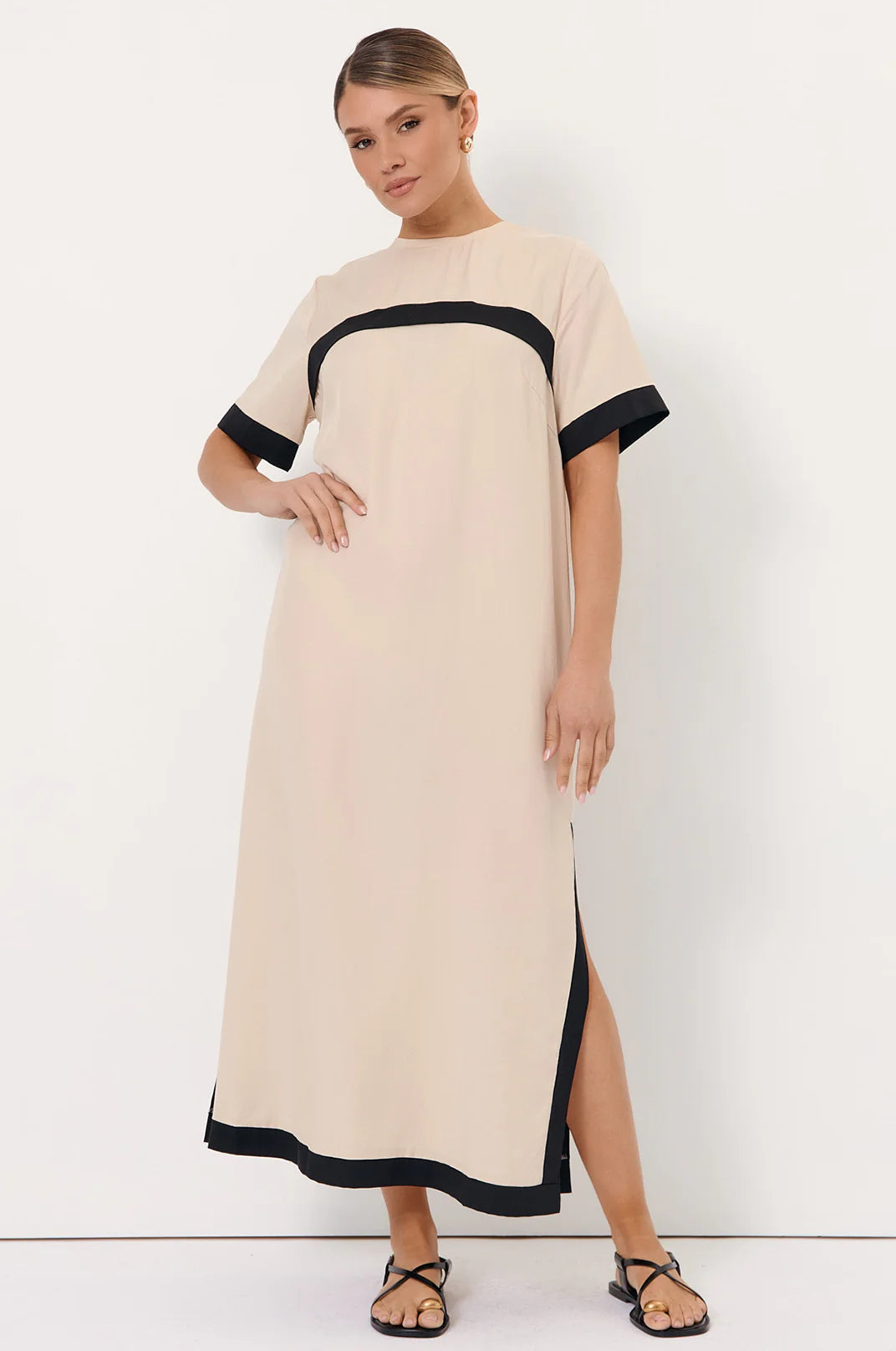 Stone Tencel Dress